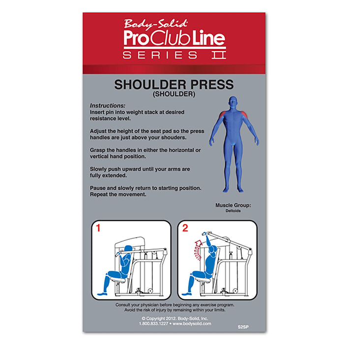 pro clubline s2sp shoulder press exercises