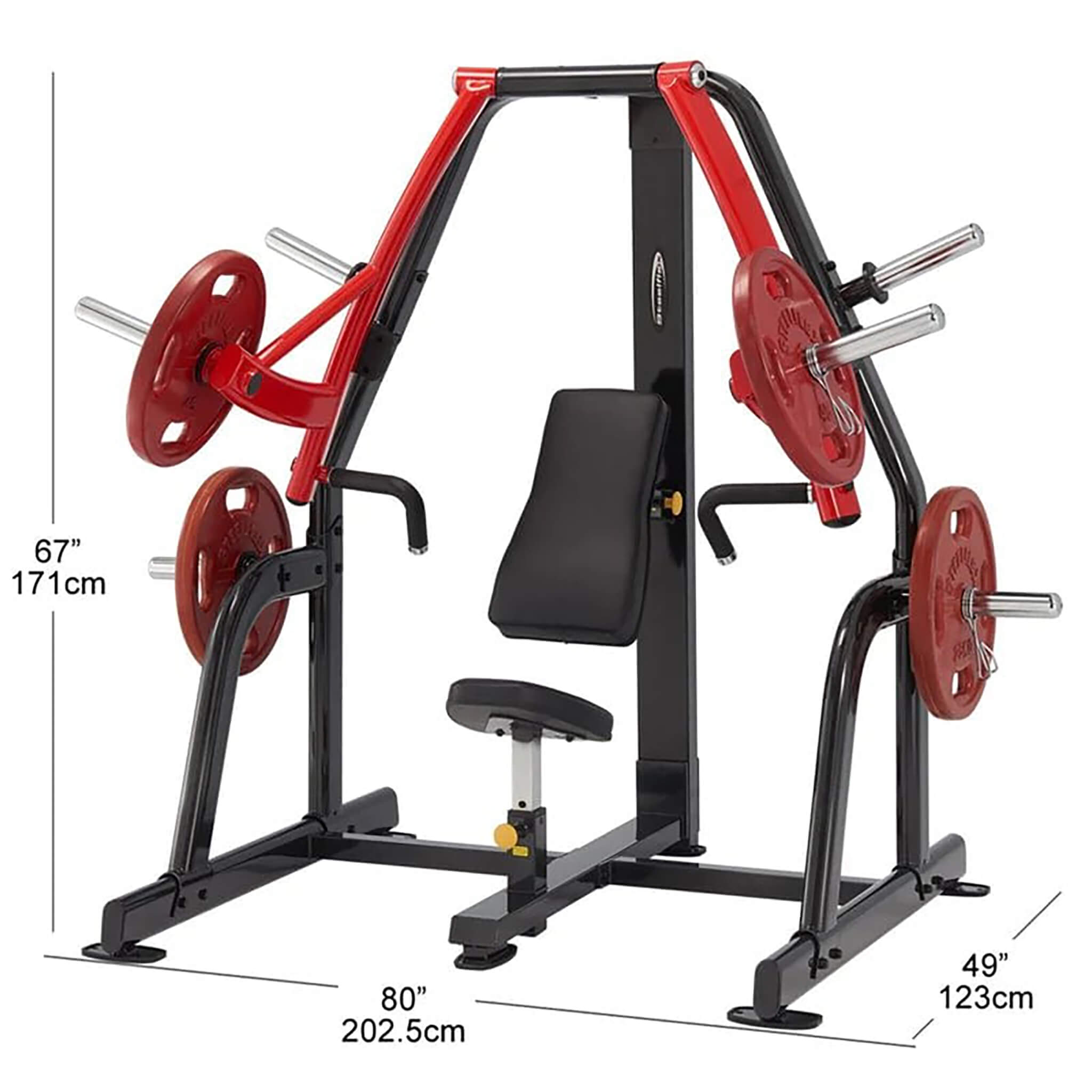 Steelflex PSDP Plate Loaded Decline Chest Press Machine — Select