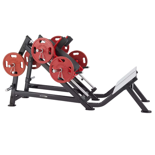 steelflex plhp plate loaded hack squat machine side view