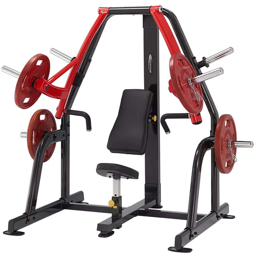 steelflex psdp plate loaded decline chest press machine front view