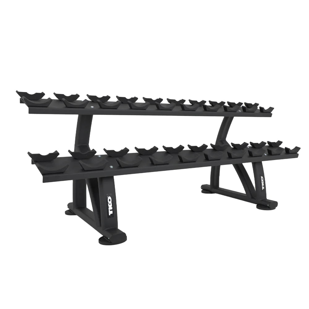TKO 10 Pair Saddle Dumbbell Rack