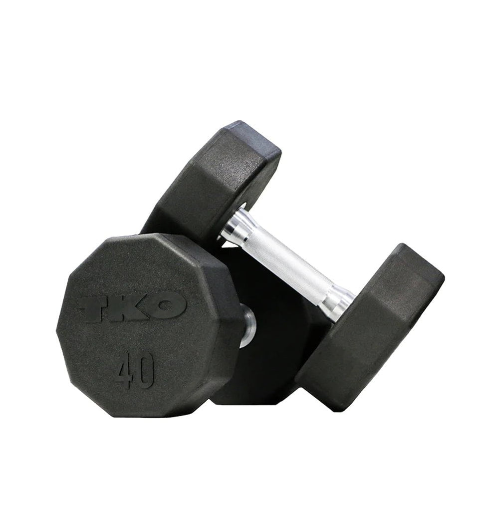 TKO 10 Sided Rubber Dumbbells
