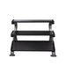 TKO 5-50 Lb. Dumbbell Set with 890HDR 3 Tier Commercial Rack