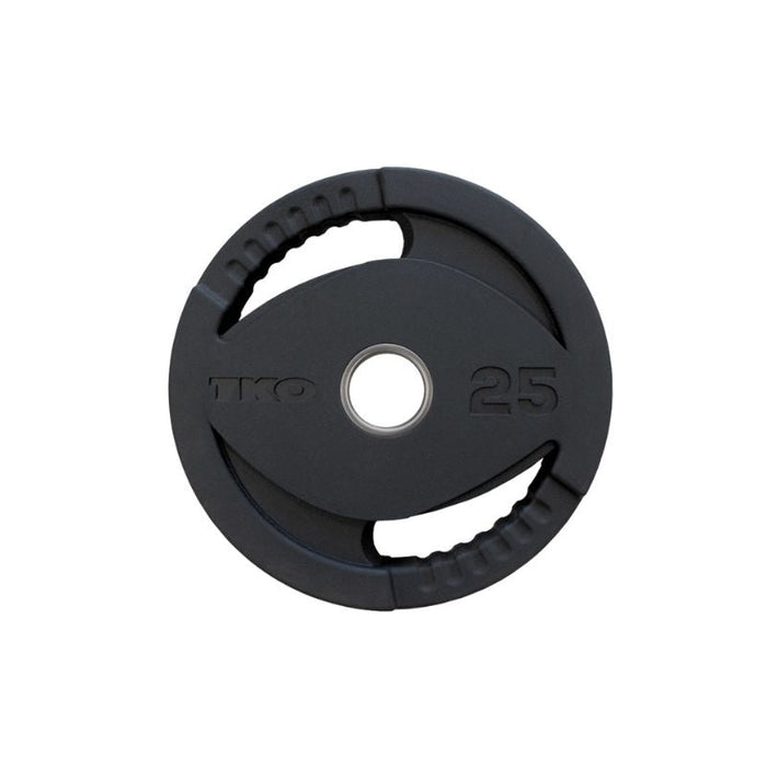 TKO Olympic Rubber Plate and Barbell Set, 300lb Plates + 1500lb Cap Bar