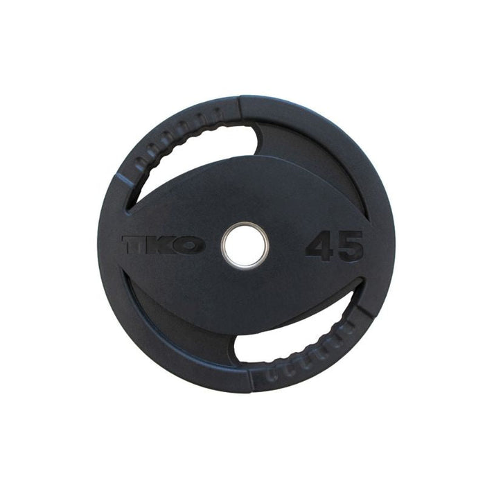 TKO Olympic Rubber Plate and Barbell Set, 300lb Plates + 500lb Cap Bar