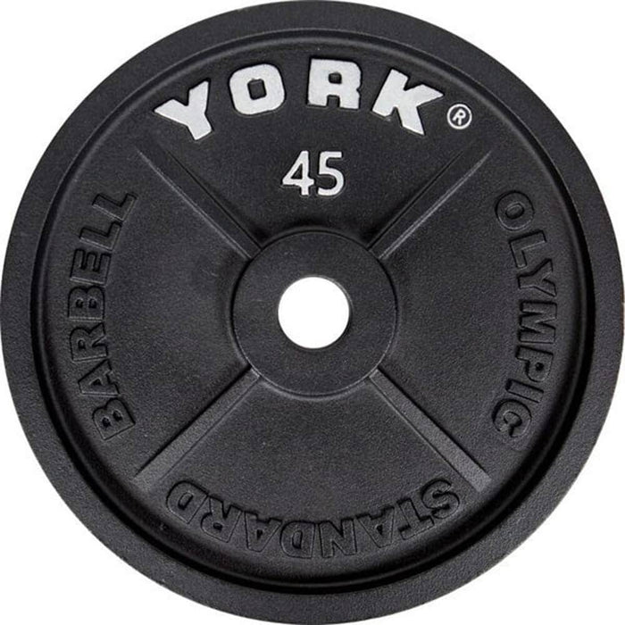 York Barbell Cast Iron Olympic Plate Sets