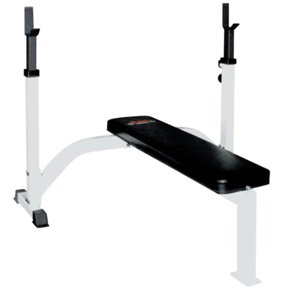 York Barbell FTS Olympic Fixed Flat Bench With Uprights — Select