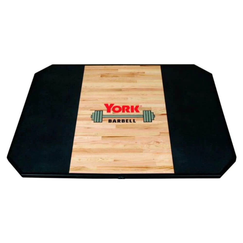 York Barbell STS Free Standing Solid Red Oak Platform — Select Fitness